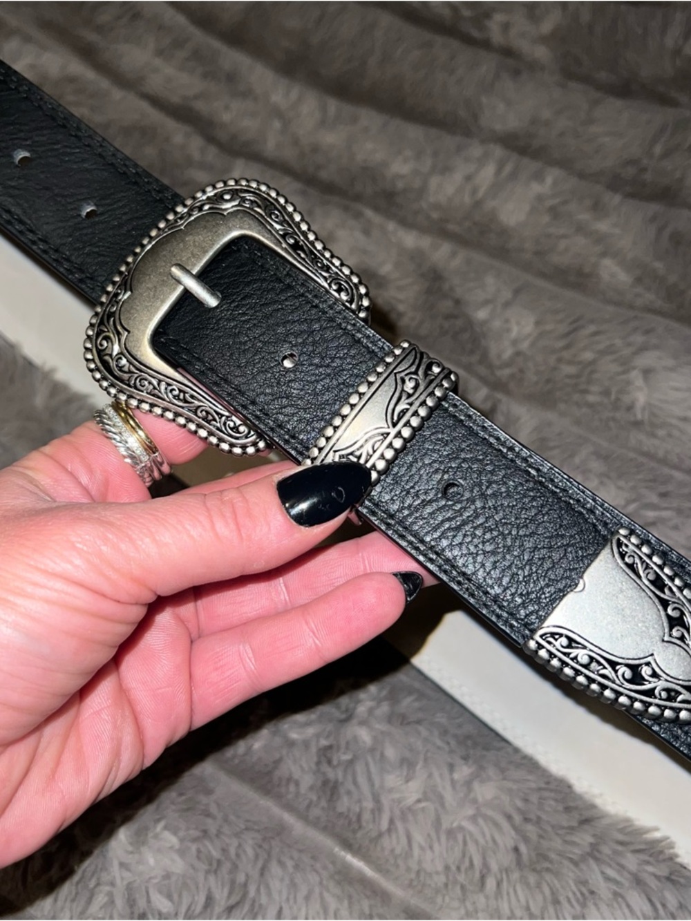 NWOT Vince Camuto Silver Western Style Belt